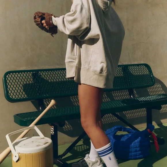 Free People “Sprint To The Finish” Hoodie — Heather Grey (Size L) - Picture 9 of 11